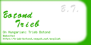 botond trieb business card